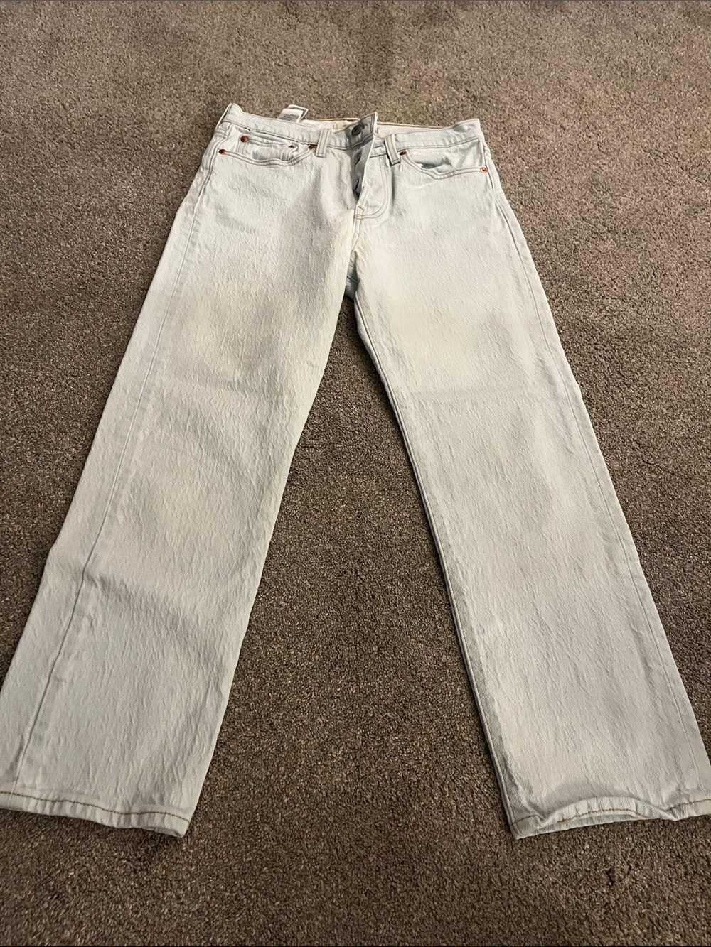 Levi Light Wash Wedgie-Straight Leg crop Jeans